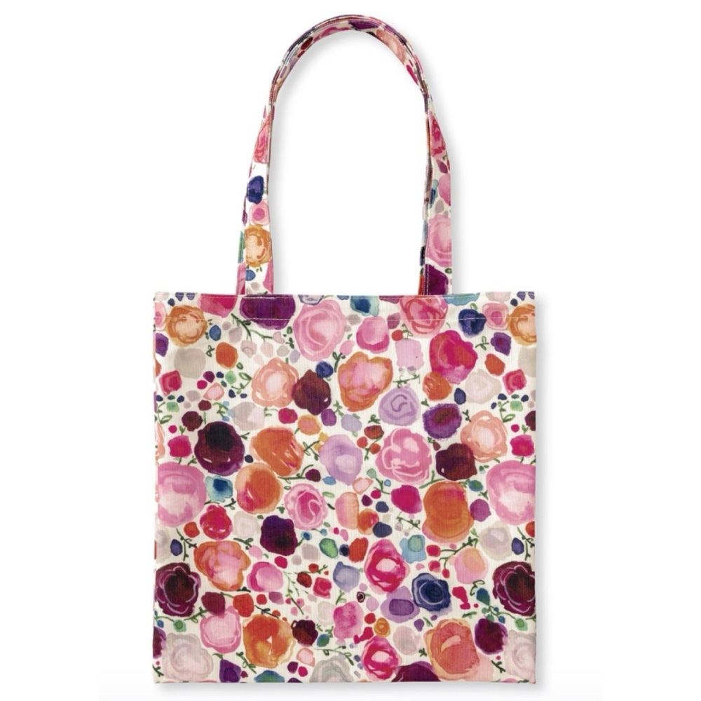 🆕 Kate Spade ♠️ New York Floral Canvas Book Tote Bag NWT New KSNY